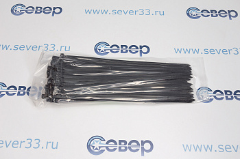 Стяжки нейлоновые 5x250 черный FORTISFLEX