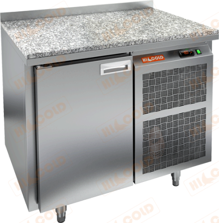 Холодильный стол HICOLD GN 1/TN, гранит, бок, 1 дверь (-2...+10°С) | Продажа, монтаж и обслуживание холодильного оборудования | Север33