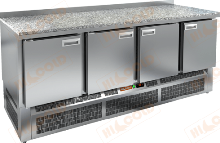 Холодильный стол HICOLD SNE1111/TN, гранит, нижн, 4 двери (-2...+10°С) | Продажа, монтаж и обслуживание холодильного оборудования | Север33