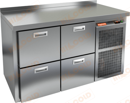 Холодильный стол HICOLD BN 22 BR2 TN, бок, 4 ящика (-2...+10°С) | Продажа, монтаж и обслуживание холодильного оборудования | Север33