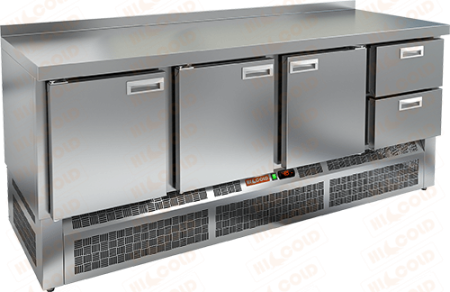 Холодильный стол HICOLD GNE 1112/TN, нижн, 3 ящика, 2 двери (-2...+10°С) | Продажа, монтаж и обслуживание холодильного оборудования | Север33