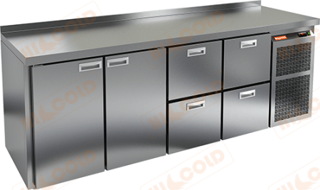 Холодильный стол HICOLD BN 1122 BR2 TN, бок, 4 ящика, 2 двери (-2...+10°С) | Продажа, монтаж и обслуживание холодильного оборудования | Север33