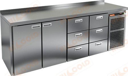 Холодильный стол HICOLD SN1133 BR2 TN, бок, 6 ящиков, 2 двери (-2...+10°С) | Продажа, монтаж и обслуживание холодильного оборудования | Север33