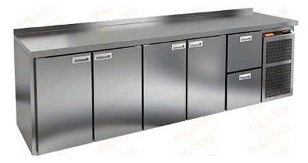 Холодильный стол HICOLD SN 11112 BR2 TN, бок, 2 ящика, 4 двери (-2...+10°С) | Продажа, монтаж и обслуживание холодильного оборудования | Север33