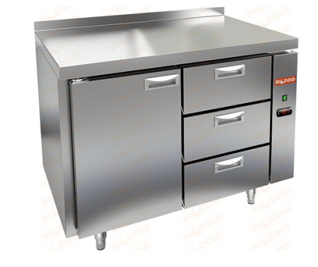 Холодильный стол HICOLD SN 13/TN P без агрегата, 1 дверь, 3 ящика (-2...+10°С) | Продажа, монтаж и обслуживание холодильного оборудования | Север33