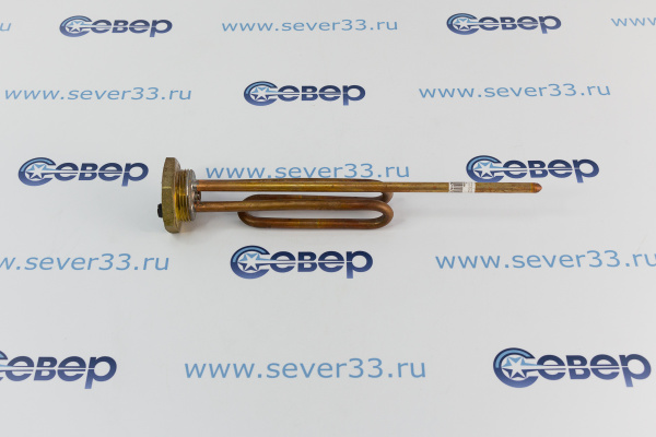 ТЭН для водонагревателя 1200W изогнутый под гайку анод М6_1