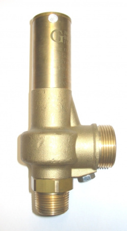 Клапан сброса давления угловой Gost NPT D 10/CS 1/2 GAS 3/8  28 бар | Продажа, монтаж и обслуживание холодильного оборудования | Север33