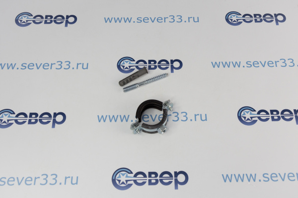 Хомут трубный Bestfix 1 (32-35мм) Комплектхомут+шпилька шуруп+дюбель_1