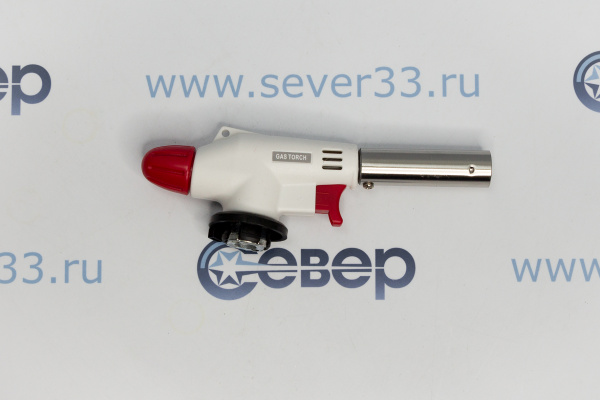 Газовая горелка RUNIS белая, пьезо. (цанг.)_2e