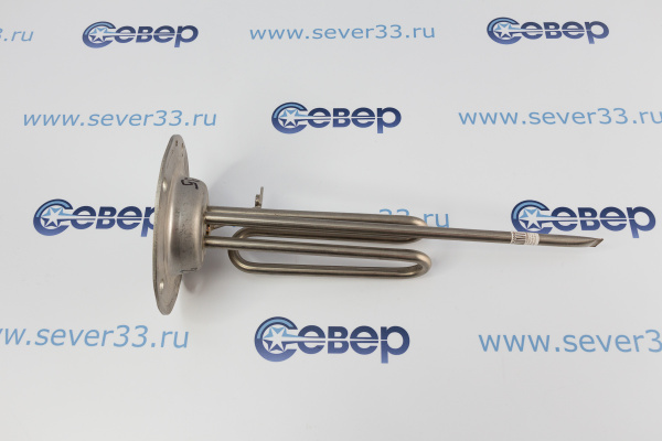 ТЭН для водонагревателя 1500 Вт. на фланце (нерж) D70120мм 5 отв. с анодом М8_1