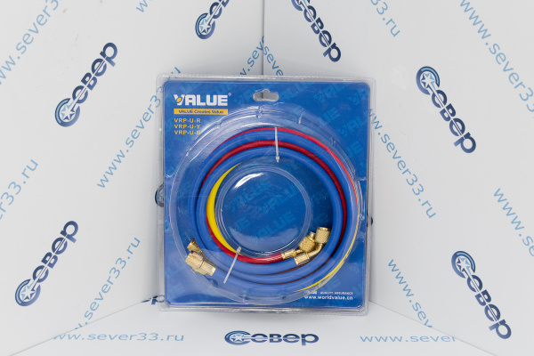 Коллектор двухвентильный Value VMG-2-410A-B-02 (R-22, 134, 407C, 410) со шлангами 1,5 м_2