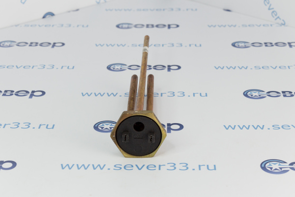 ТЭН для водонагревателя 1200W изогнутый под гайку анод М6_4