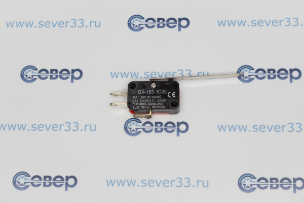 Микровыключатель для СВЧ 3-х контактный с длинным рычагом_2