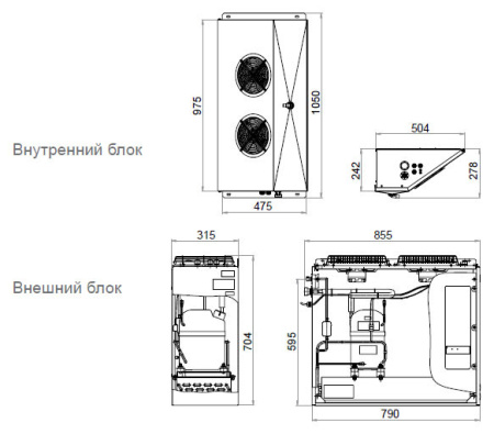 Сплит-система Polair Professionale SB214P (-25...-15°C) | Продажа, монтаж и обслуживание холодильного оборудования | Север33