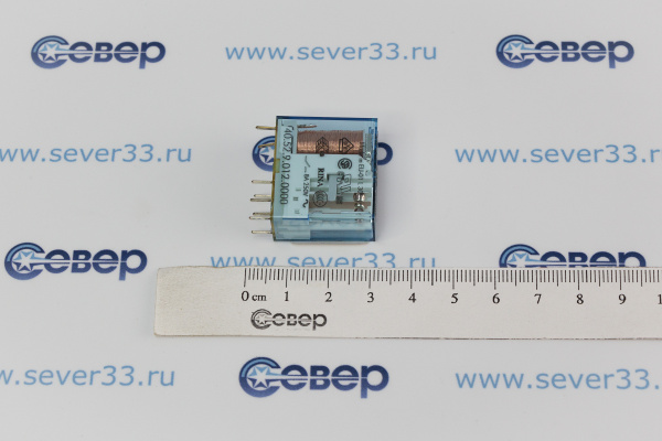 Реле миниатюрное PCB выводы с шагом 5мм 2 гр конт 8А кат. DC 12В_3