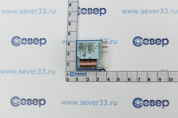 Реле миниатюрное PCB выводы с шагом 5мм 2 гр конт 8А кат. DC 24В_3