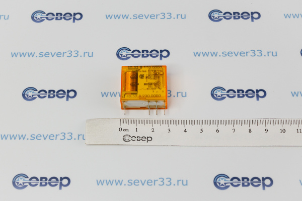 Реле миниатюрное PCB выводы с шагом 5мм 2 гр конт 8А кат. АС_4