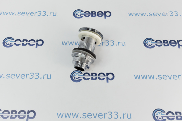 Донный клапан 1-14, 80мм,IDC, с переливом, Хромированный_2