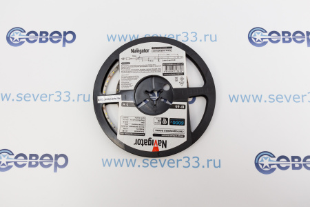 Лента светодиодная Navigator IP65 12V 9.6Вт/м 6000К 71 706 NLS-3528CW120 серия PRO СД  | Продажа, монтаж и обслуживание холодильного оборудования | Север33