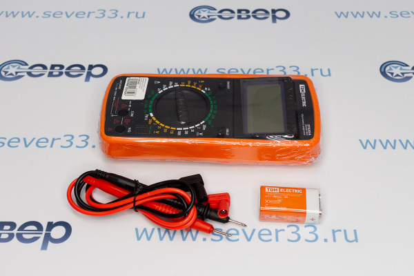 Мультиметр DT-9205A TDM цифровой ударо- пыле- защищенный серия МастерЭлектрик_5e