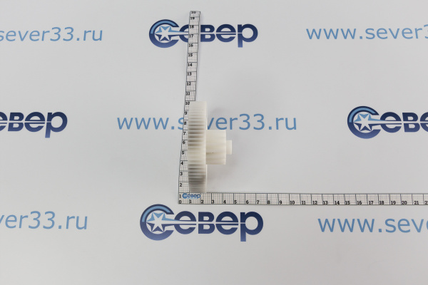 Шестерня для мясорубки Polaris, Scarlett D=7629, H=3714, d=8мм, 15 и 75 прямых зубьев_3
