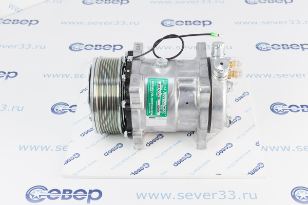 Компрессор кондиционерарефрижератора поршневой 5H14,12V,PV8,RC-U08072Ш выходы вертик.(O-ring) 34_4