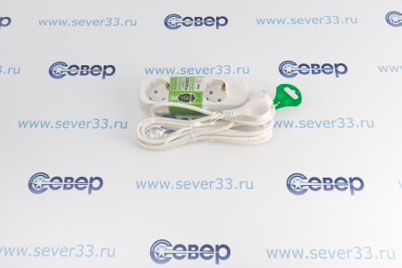 Удлинитель бытовой 3 гнезда 3метра с заземлением ПВС3х0,75 2200 Вт белый | Продажа, монтаж и обслуживание холодильного оборудования | Север33