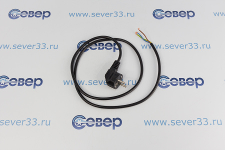 Шнур сетевой ПВС 3х0,75 1,2м черный | Продажа, монтаж и обслуживание холодильного оборудования | Север33