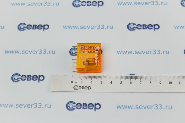 Реле миниатюрное PCB выводы с шагом 5мм 2 гр конт 8А кат. 220В24В_3