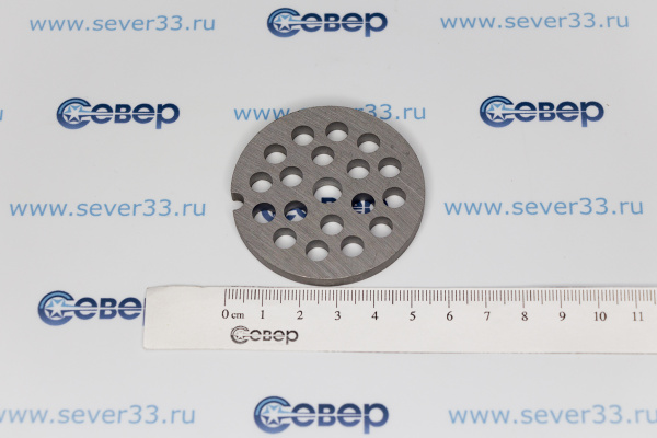 Решетка мясорубки РОТОР_Умелица_Гамма_Акс. MRZ039 6,3мм толщина 5мм_2