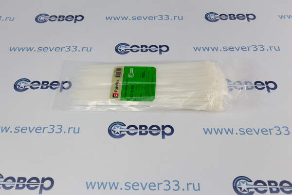 Стяжки нейлоновые 5x250 белый FORTISFLEX_2
