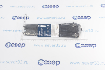 Стяжки нейлоновые 5x300 черный FORTISFLEX | Продажа, монтаж и обслуживание холодильного оборудования | Север33