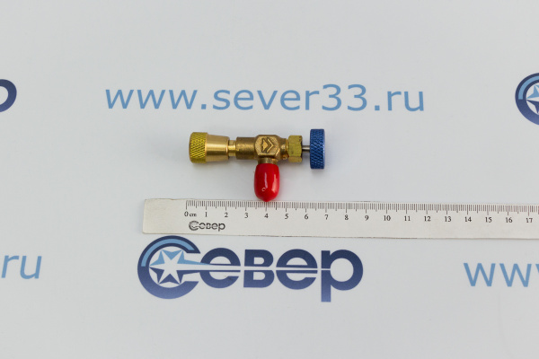 Вентиль для фреонового баллона HS-1222 14SAE-14SAE_4