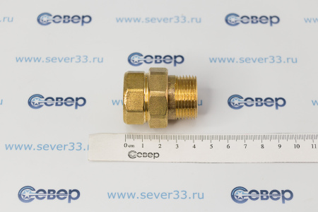 Американка прямая, латунь 3/4", желтый, RTP | Продажа, монтаж и обслуживание холодильного оборудования | Север33