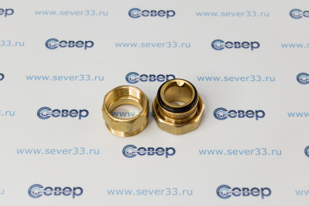 Американка прямая, латунь 3/4", желтый, RTP | Продажа, монтаж и обслуживание холодильного оборудования | Север33