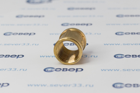 Муфта соединительная, латунь, внутренняя резьба 1/2", желтый, RTP | Продажа, монтаж и обслуживание холодильного оборудования | Север33