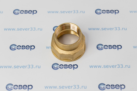 Муфта переходная, латунь, внутренняя резьба 1 1/4"х1", желтый, RTP | Продажа, монтаж и обслуживание холодильного оборудования | Север33