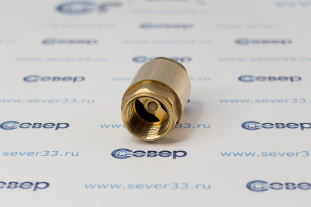 Обратный клапан, латунь, внутренняя/внутренняя резьба 1/2",PN25 желтый, RTP | Продажа, монтаж и обслуживание холодильного оборудования | Север33