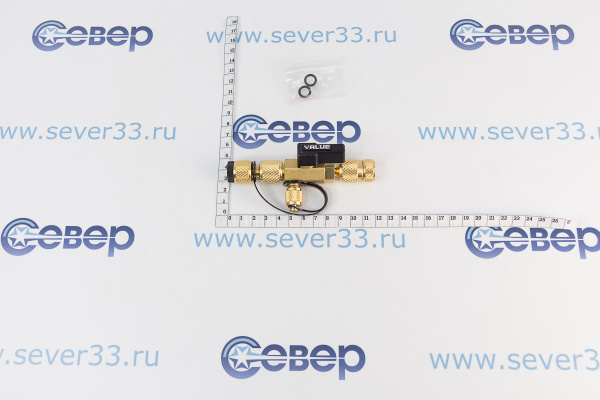 Сервисный вентиль для замены ниппелей и золотников 14х516 Value VCR1_4