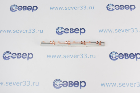 Шина соединительная 3ф 63А 12 модулей (22 см) штырь | Продажа, монтаж и обслуживание холодильного оборудования | Север33