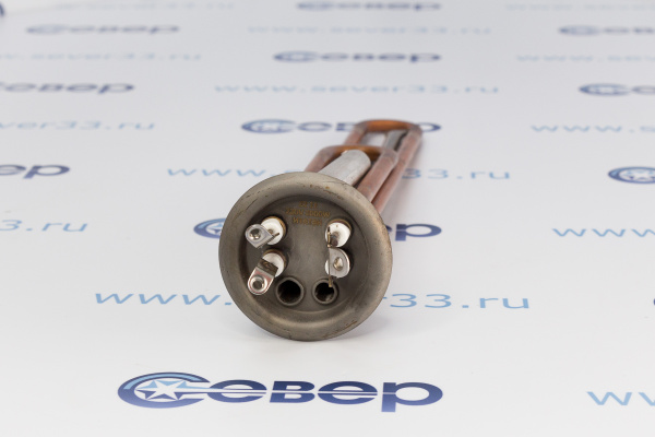 ТЭН RF 2000W(700+1300), медь, Ø64, М4, клеммы под винт М4, L320мм_1