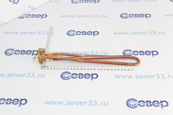 ТЭН RCF 1500W, ИТА,медь, Ø48, М5, клеммы под разъем, L295мм,G10_3