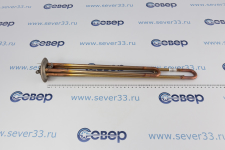 ТЭН RF 2500W(1000+1500), TW, медь, Ø64мм, М4, клеммы под разъем+под винт, Shuttle, L400мм | Продажа, монтаж и обслуживание холодильного оборудования | Север33