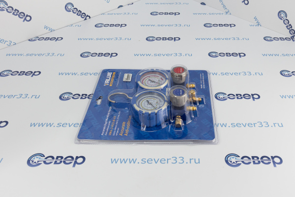 Коллектор двухвентильный Value VMG-2-R22-B-03 (R-22, 134, 404, 407C) в блист._3