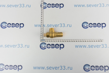 Клапан сброса давления NPT D 7/СS 3/8 GAS 1/2, brass, PTFE (-196/+250) - 30 бар | Продажа, монтаж и обслуживание холодильного оборудования | Север33