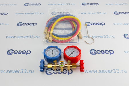 Коллектор двухвентильный CT-536 G (R-410A, R-22, R-134, R-404) с шланг. в компл. | Продажа, монтаж и обслуживание холодильного оборудования | Север33