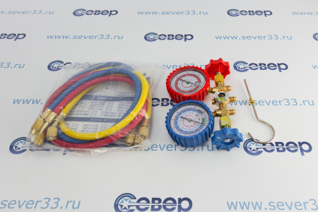 Коллектор двухвентильный CT-536 G (R-12, R-22, R-134, R-404) с шланг. 90 см. в компл. | Продажа, монтаж и обслуживание холодильного оборудования | Север33