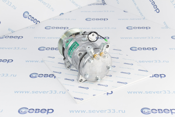 Компрессор кондиционерарефрижератора поршневой 5H14,12V,PV8,RC-U08072Ш выходы вертик.(O-ring) 34_3