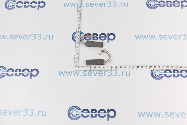 Щетки угольные SKL для эл. двиг. (к-т) 5x13,6x43 (пружинки)_2