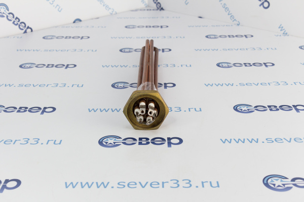 ТЭН 4,5 кВт (3х1,5) RDT D42мм медный_4